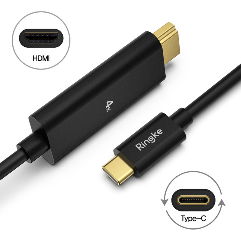 링케 스마트폰 미러링 케이블, C to HDMI 케이블